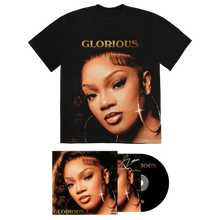 Load image into Gallery viewer, GLORIOUS COVER TEE + SIGNED CD
