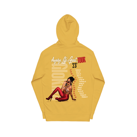ALG Tour Pullover Hoodie Yellow Back
